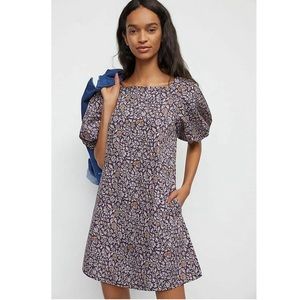 Anthropologie Porridge Elke Ditsy floral Swing Dress cotton pockets